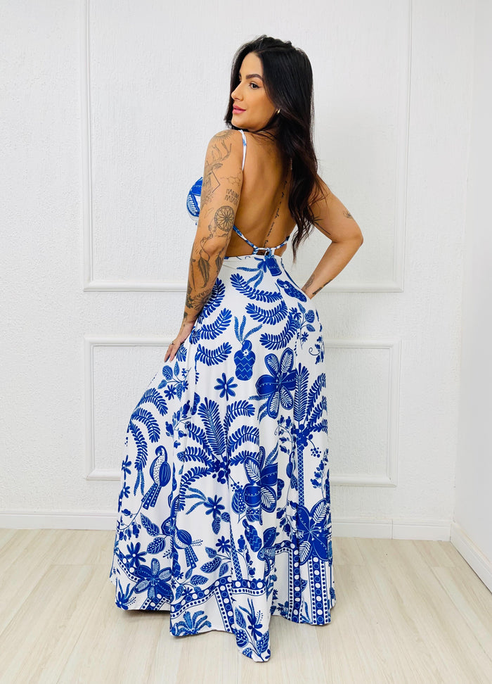 Detalhes do Vestido Longo Isabela Grécia